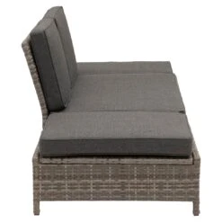 OUTLIV. Roma Gartensofa Geflecht/Polyester Grau/Anthrazit -Gartenmöbelgeschäft outliv roma loungebank geflecht polster grau anthrazit 1253398 4