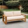 OUTLIV. Santa Cruz Gartensofa Akazie/Polyester Natur/Ecru -Gartenmöbelgeschäft outliv santa cruz 2 sitzersofa akazie polyester 1338098 1