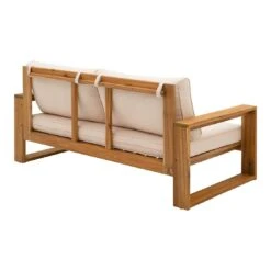 OUTLIV. Santa Cruz Gartensofa Akazie/Polyester Natur/Ecru -Gartenmöbelgeschäft outliv santa cruz 2 sitzersofa akazie polyester 1338098 6