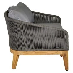 OUTLIV. Santorin Loungeset 4-tlg. Teak/Rope/Olefin Natur/Dunkelgrau -Gartenmöbelgeschäft outliv santorin loungegruppe 4 tlg teak rope olefin 1431785 10