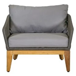 OUTLIV. Santorin Loungeset 4-tlg. Teak/Rope/Olefin Natur/Dunkelgrau -Gartenmöbelgeschäft outliv santorin loungegruppe 4 tlg teak rope olefin 1431785 6