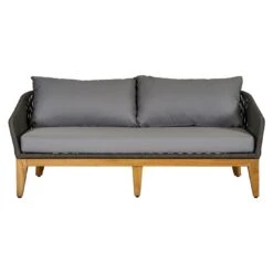 OUTLIV. Santorin Loungeset 4-tlg. Teak/Rope/Olefin Natur/Dunkelgrau -Gartenmöbelgeschäft outliv santorin loungegruppe 4 tlg teak rope olefin 1431785 9