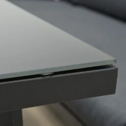 OUTLIV. Wellington Dininglounge 3-tlg. Aluminium/Polster Carbon Black/Reflex Black -Gartenmöbelgeschäft outliv wellington loungeecke aluminium polster carbon black reflex black 1247403 9