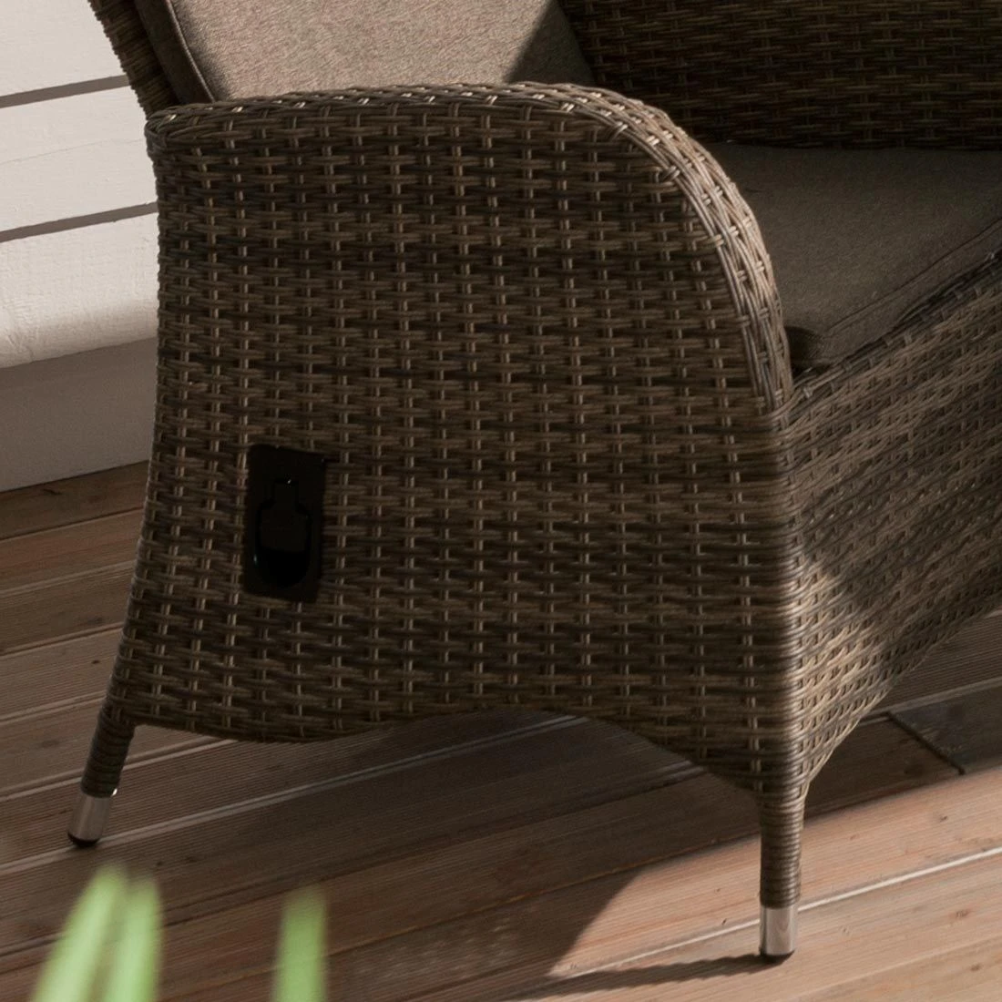 Ploß Rabida Gartensessel Geflecht Champagner/Savanna 6 Ploß Rabida Gartensessel Geflecht Champagner/Savanna – Bild 4