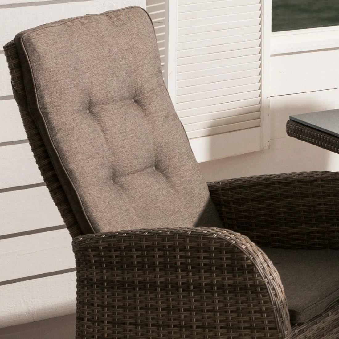 Ploß Rabida Gartensessel Geflecht Champagner/Savanna 7 Ploß Rabida Gartensessel Geflecht Champagner/Savanna – Bild 5