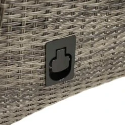 Ploß Rocking Gartensessel Geflecht Inkl. Polster Grau-Braun Meliert/Anthrazit -Gartenmöbelgeschäft ploss rocking dining verstell sessel geflecht grau braun meliert polster anthrazit 8