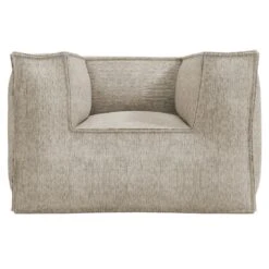 ROOLF Living Silky Loungesessel Polypropylen/Chenille Beige -Gartenmöbelgeschäft roolf living silky sitzsack club seat 1467150 3
