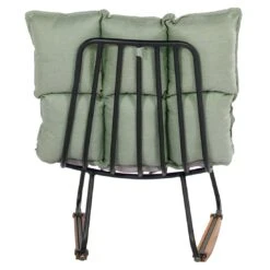 Schöner Wohnen Leska Schaukelstuhl Inkl. Hocker Aluminium/Sunbrella Schwarz/Salbei -Gartenmöbelgeschäft schoener wohnen leska schaukelstuhl ink hocker aluminium sunbrella 1470527 4