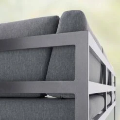 Sieger Adelaide Gartensofa Aluminium/Sunproof Eisengrau/Hellgrau -Gartenmöbelgeschäft sieger adelaide 3 sitzersofa aluminium sunproof 1360439 4