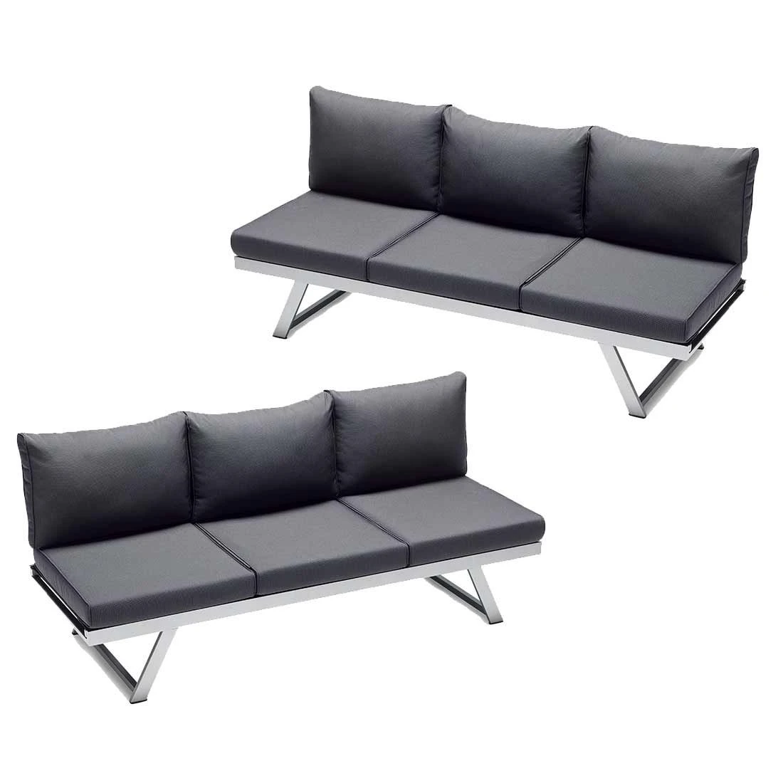 Sieger Auckland Daybed Aluminium/Sunproof® Graphit/Grau 5 Sieger Auckland Daybed Aluminium/Sunproof® Graphit/Grau – Bild 3