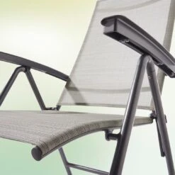 Sieger Sirio Klappsessel Aluminium/Textilene Eisengrau/Hellgrau -Gartenmöbelgeschäft sieger sirio klappsessel aluminium textilux 1360241 2