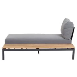 Siena Garden Alvida Gartenliege Links Aluminium/Polyester Matt Anthrazit/Grau -Gartenmöbelgeschäft siena garden alvida loungeliege links aluminium polyester inkl kissen 1427418 4