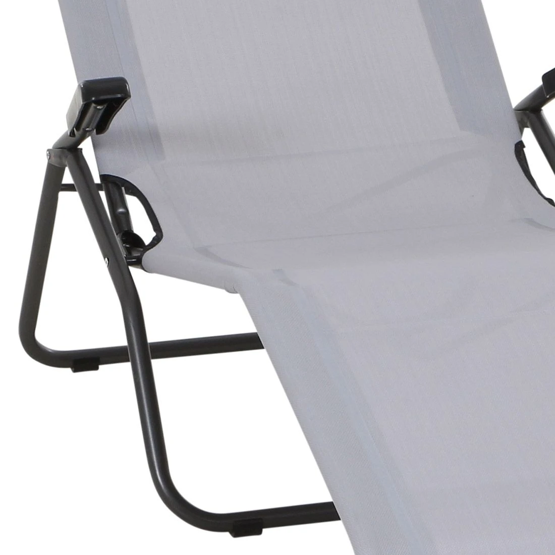 Siena Garden Anco Bäderliege Stahl/Textilene Anthrazit/Hellgrau 12 Siena Garden Anco Bäderliege Stahl/Textilene Anthrazit/Hellgrau – Bild 10