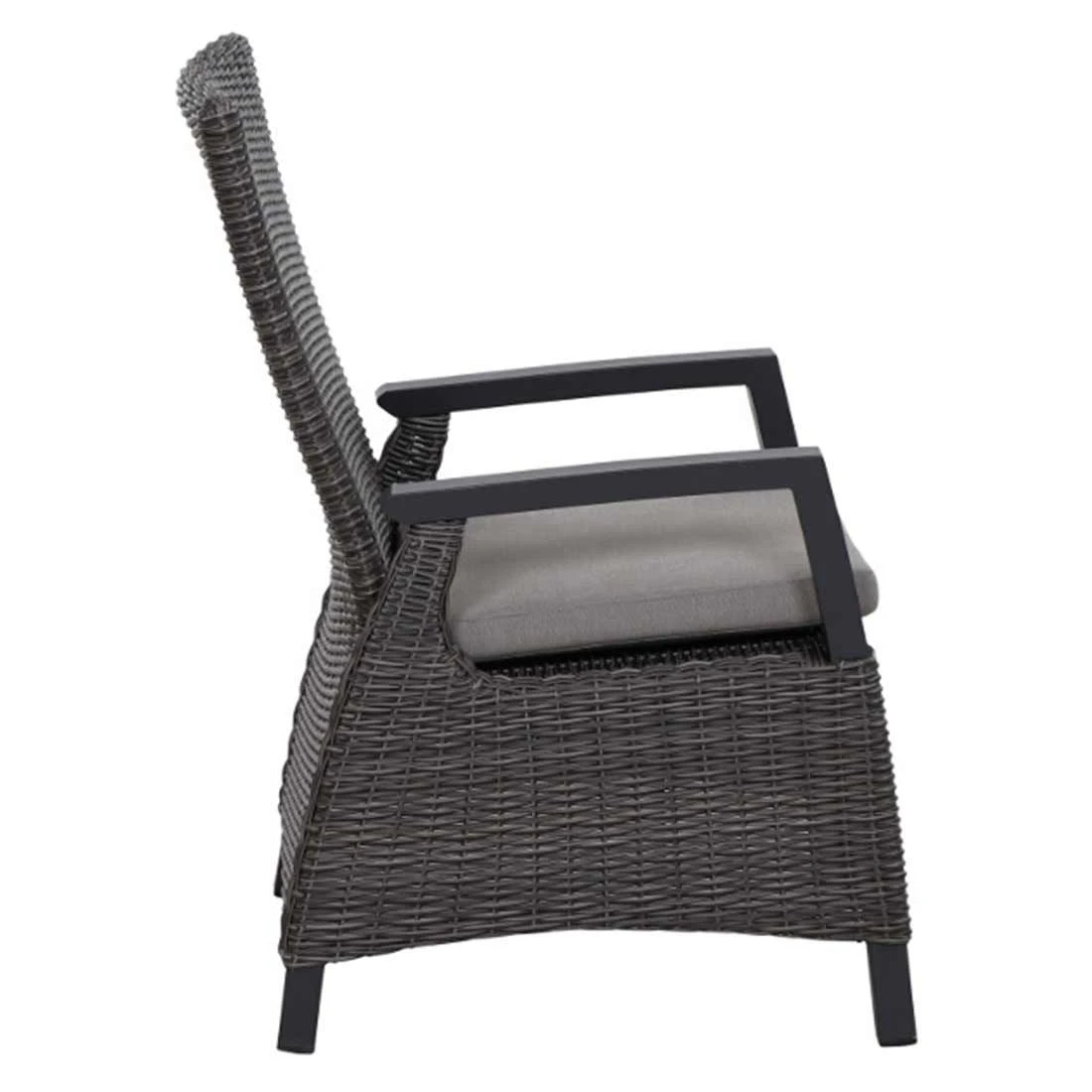 Siena Garden Corido Gartensessel Aluminium/Geflecht Inkl. Kissen Matt Anthrazit/Charcoal Grey 6 Siena Garden Corido Gartensessel Aluminium/Geflecht Inkl. Kissen Matt Anthrazit/Charcoal Grey – Bild 4