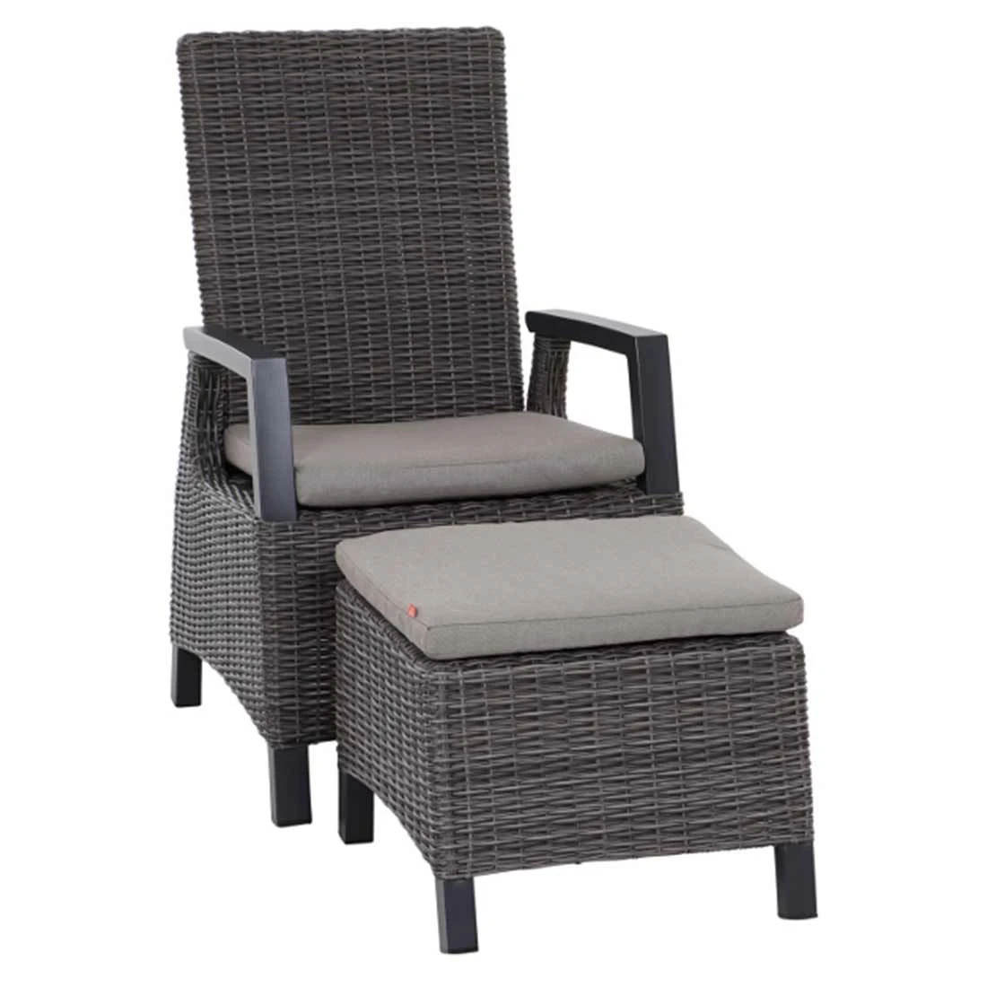 Siena Garden Corido Gartensessel Aluminium/Geflecht Inkl. Kissen Matt Anthrazit/Charcoal Grey 10 Siena Garden Corido Gartensessel Aluminium/Geflecht Inkl. Kissen Matt Anthrazit/Charcoal Grey – Bild 8