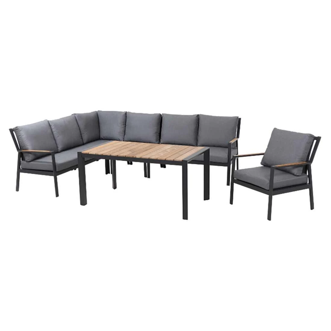 Siena Garden Londra Eck-/Endmodul Aluminium/Ranotex Anthrazit/Schwarz-Silber 8 Siena Garden Londra Eck-/Endmodul Aluminium/Ranotex Anthrazit/Schwarz-Silber – Bild 6