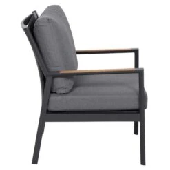 Siena Garden Londra Loungesessel Aluminium/Ranotex Anthrazit/Schwarz-Silber -Gartenmöbelgeschäft siena garden londra loungesessel aluminium ranotex 1353135 3