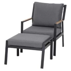 Siena Garden Londra Loungesessel Aluminium/Ranotex Anthrazit/Schwarz-Silber -Gartenmöbelgeschäft siena garden londra loungesessel aluminium ranotex 1353135 5