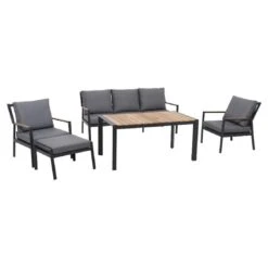 Siena Garden Londra Loungesessel Aluminium/Ranotex Anthrazit/Schwarz-Silber -Gartenmöbelgeschäft siena garden londra loungesessel aluminium ranotex 1353135 6