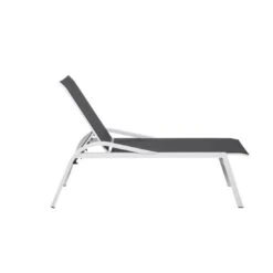Siena Garden Milos Gartenliege Aluminium/Ranotex® Matt Weiß-Grau/Silber-Schwarz -Gartenmöbelgeschäft siena garden milos rollliege aluminium ranotexr matt weiss grau silber schwarz 1093788 5