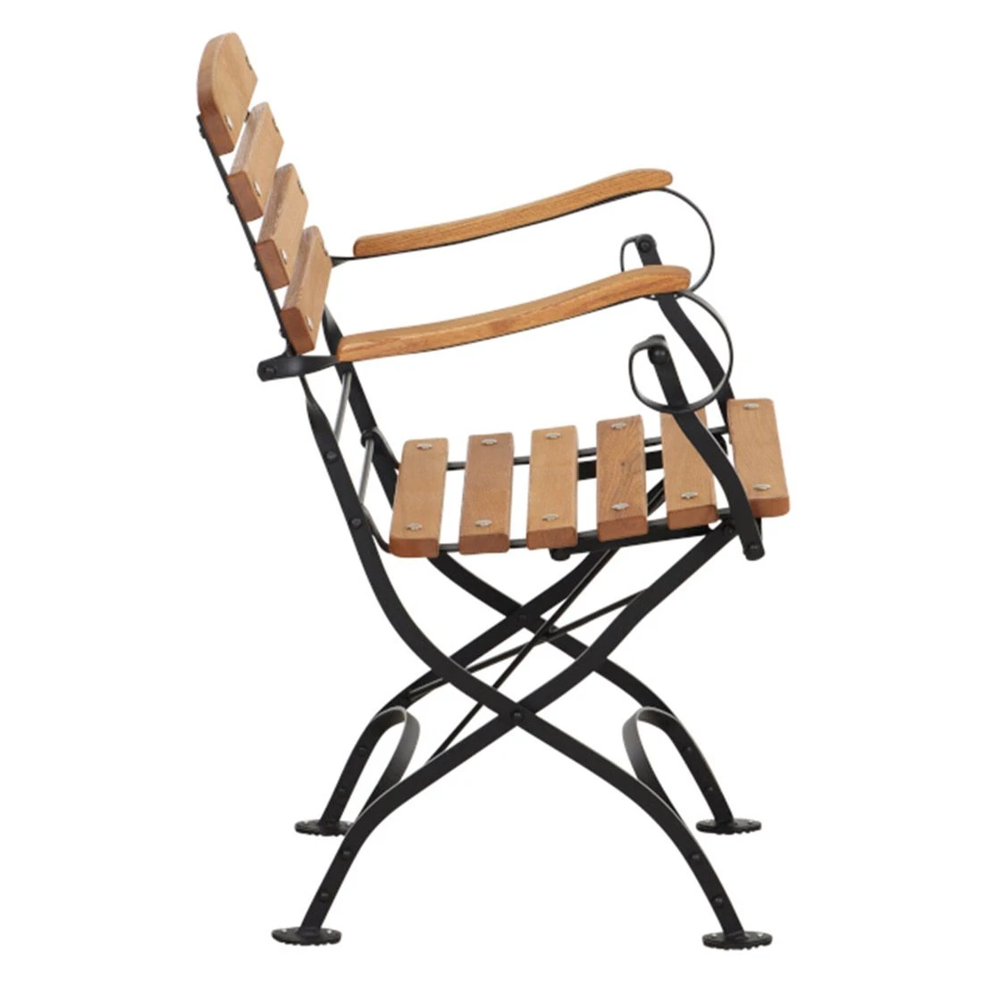 Siena Garden Peru III Klappsessel Stahl/Robinie Schwarz/Natur 5 Siena Garden Peru III Klappsessel Stahl/Robinie Schwarz/Natur – Bild 3