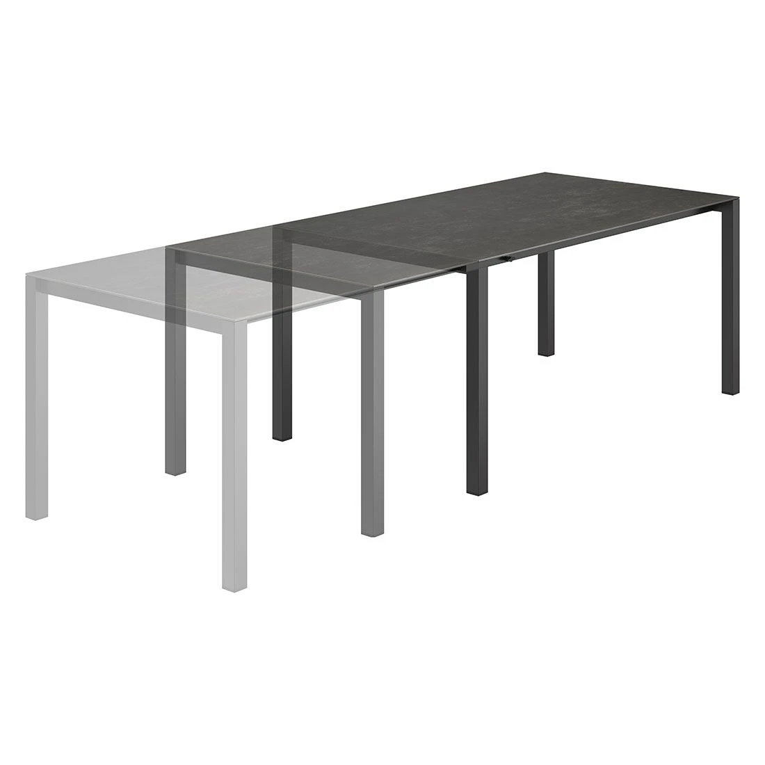 Siena Garden Reno Gartenmöbelset 7-tlg.+Tisch 160/217/267x92 Cm Anthrazit/Grau 6 Siena Garden Reno Gartenmöbelset 7-tlg.+Tisch 160/217/267x92 Cm Anthrazit/Grau – Bild 4