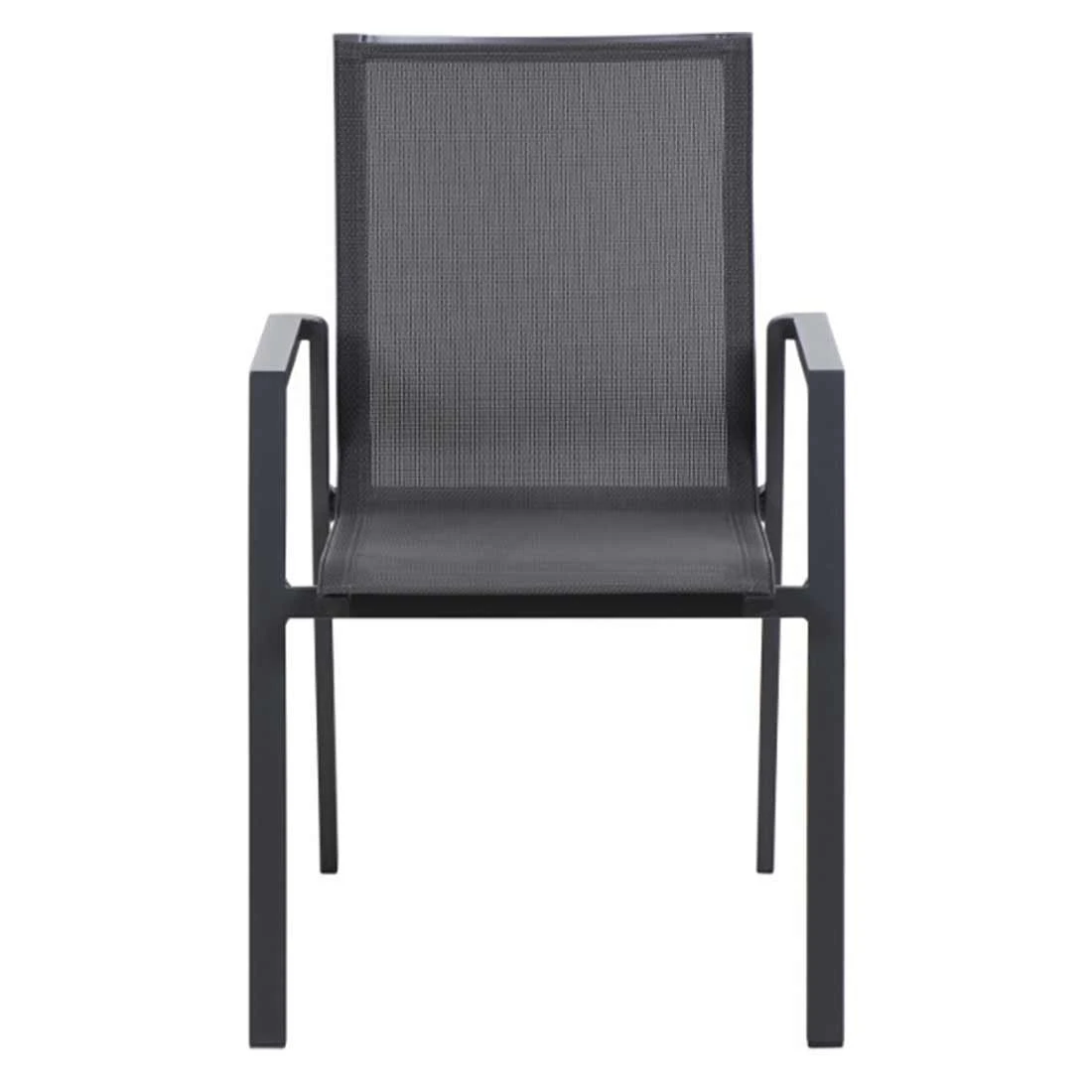 Siena Garden Reno Stapelsessel Aluminium/Ranotex®-Gewebe Matt Anthrazit/Grau 5 Siena Garden Reno Stapelsessel Aluminium/Ranotex®-Gewebe Matt Anthrazit/Grau – Bild 3