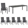 Siena Garden Savona Move Gartenmöbelset 7-tlg.+Tisch 220x100 Cm Anthrazit/Schwarz-Silber -Gartenmöbelgeschäft siena garden savona move gartenmoebelset 7 tlg tisch 220x100 cm 1477006 1