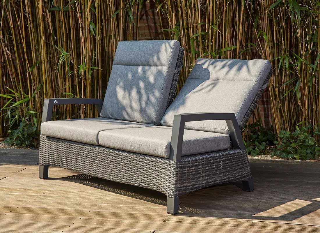 Siena Garden Taranto Loungeset 4-tlg. Aluminium/Gardino®-Geflecht Matt Anthrazit/Blau-Grau 5 Siena Garden Taranto Loungeset 4-tlg. Aluminium/Gardino®-Geflecht Matt Anthrazit/Blau-Grau – Bild 3