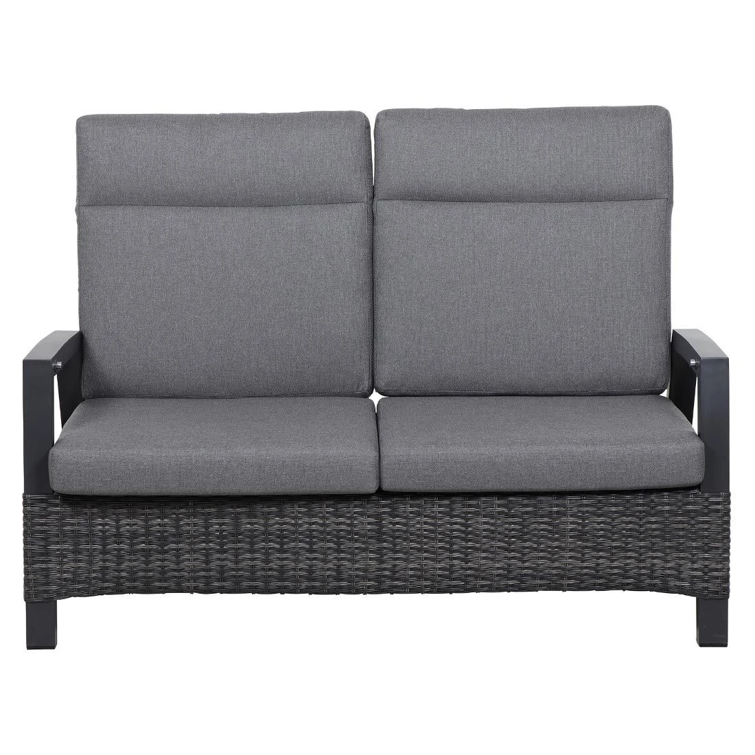 Siena Garden Taranto Loungeset 4-tlg. Aluminium/Gardino®-Geflecht Matt Anthrazit/Blau-Grau 7 Siena Garden Taranto Loungeset 4-tlg. Aluminium/Gardino®-Geflecht Matt Anthrazit/Blau-Grau – Bild 5