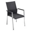 Solpuri Dance Stapelsessel Edelstahl/Textilene Silber/Coal -Gartenmöbelgeschäft solpuri dance stapelsessel edelstahl textilene 1475015 1