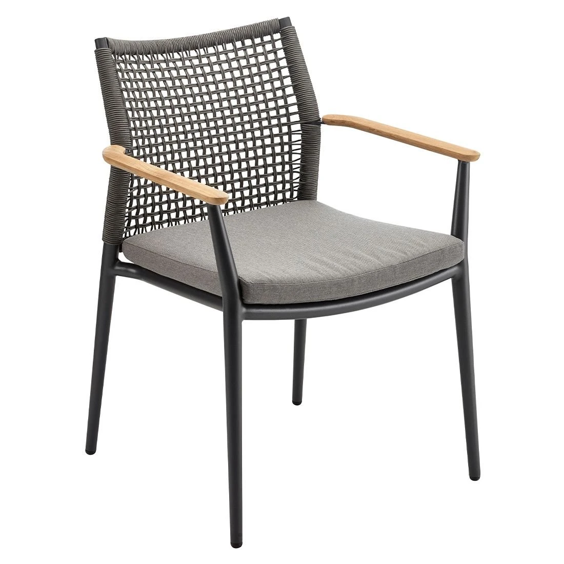 Solpuri Vera Gartenmöbel-Set 7-tlg. Mit Tisch 170x100cm Anthrazit/Natur 5 Solpuri Vera Gartenmöbel-Set 7-tlg. Mit Tisch 170x100cm Anthrazit/Natur – Bild 3