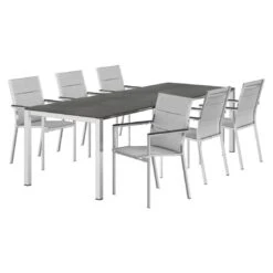 Stern Cardiff Gartenmöbel-Set 7-tlg. Tisch 160/217/267x91cm Silber 14 Stern Cardiff Gartenmöbel-Set 7-tlg. Tisch 160/217/267x91cm Silber -Gartenmöbelgeschäft stern cardiff gartenmoebel set 7 tlg tisch 160 217 267x91cm 1484827 4