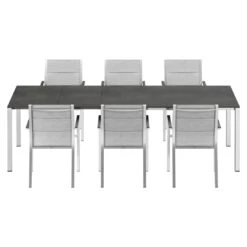 Stern Cardiff Gartenmöbel-Set 7-tlg. Tisch 160/217/267x91cm Silber 15 Stern Cardiff Gartenmöbel-Set 7-tlg. Tisch 160/217/267x91cm Silber -Gartenmöbelgeschäft stern cardiff gartenmoebel set 7 tlg tisch 160 217 267x91cm 1484827 5