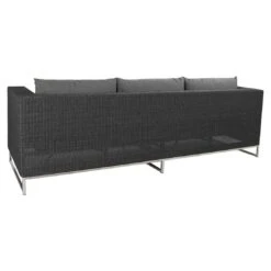 Stern Fontana Gartensofa Edelstahl/Geflecht Basaltgrau/Seidengrau -Gartenmöbelgeschäft stern fontana 3 sitzersofa edelstahl geflecht 54126 2