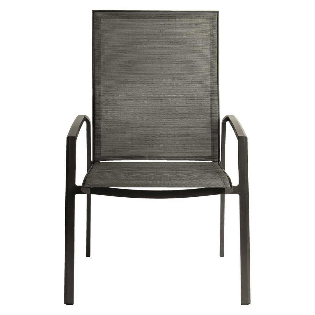 Stern Kari Plus Stapelsessel Aluminium/Textilene Anthrazit/Carbon 4 Stern Kari Plus Stapelsessel Aluminium/Textilene Anthrazit/Carbon – Bild 2