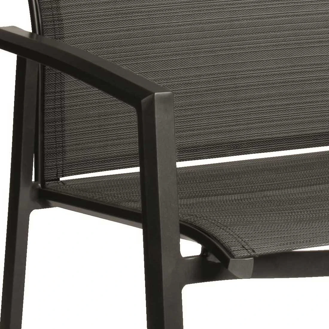 Stern Kari Plus Stapelsessel Aluminium/Textilene Anthrazit/Carbon 8 Stern Kari Plus Stapelsessel Aluminium/Textilene Anthrazit/Carbon – Bild 6