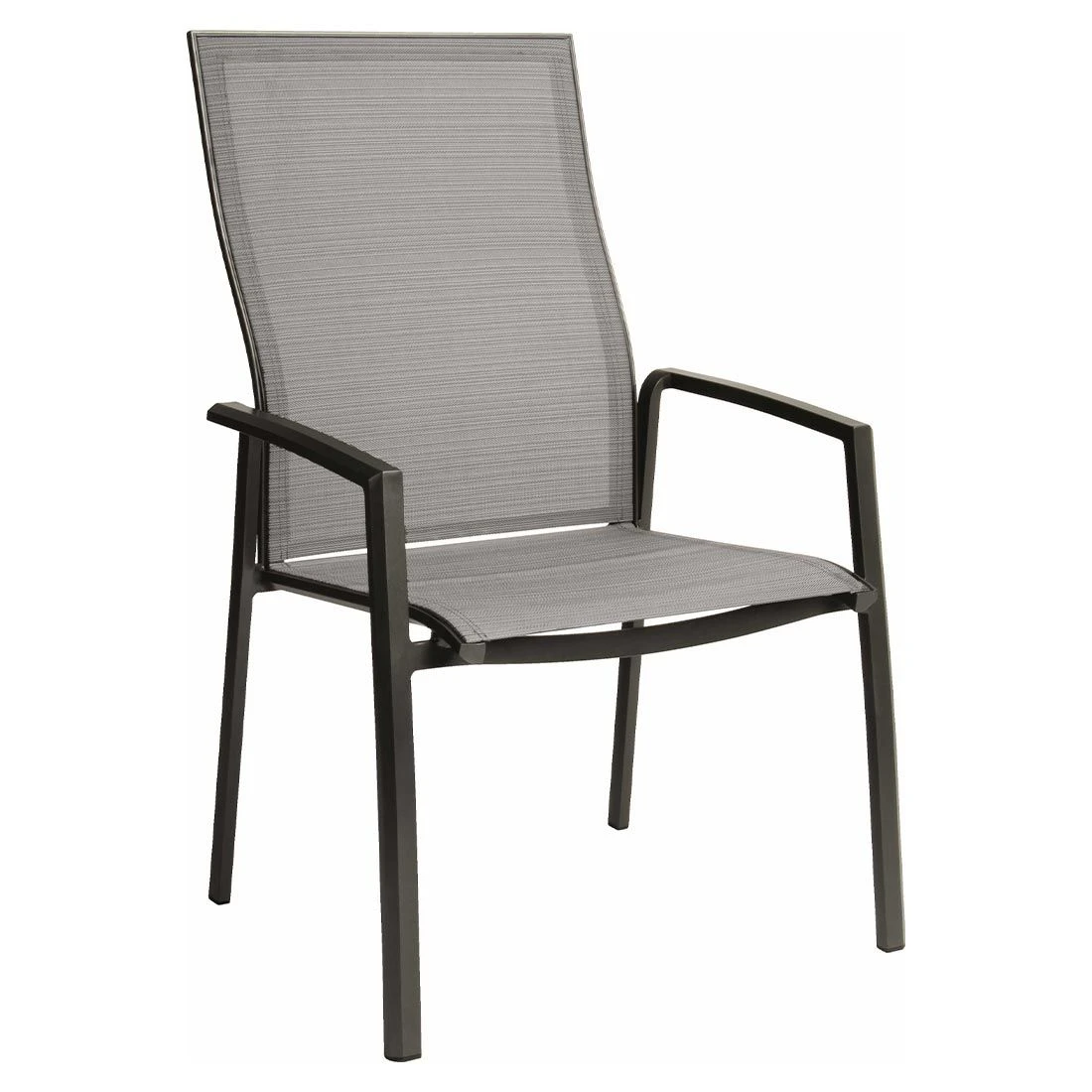 Stern Kari Plus Stapelsessel Aluminium/Textilene Anthrazit/Silber 3 Stern Kari Plus Stapelsessel Aluminium/Textilene Anthrazit/Silber