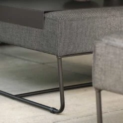 Stern Mia Lounge Hocker Edelstahl/Outdoorstoff Schwarz/Seidenschwarz -Gartenmöbelgeschäft stern mia loungehocker edelstahl outdoorstoff 1363002 3