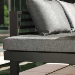 Stern New Holly Bank/Liege Aluminium/Outdoorstoff Schwarz Matt/Seidenschwarz -Gartenmöbelgeschäft stern new holly bank liege aluminium outdoorstoff 1353410 4