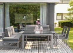 Stern New Holly Dininglounge Aluminium/Polyacryl Graphit/Schiefergrau