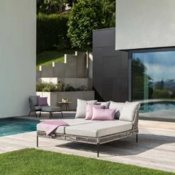 Stern Odea Doppelliege Aluminium/Rope/Outdoorstoff Schwarz Matt/Salt -Gartenmöbelgeschäft stern odea doppelliege aluminium rope outdoorstoff 1453994 6