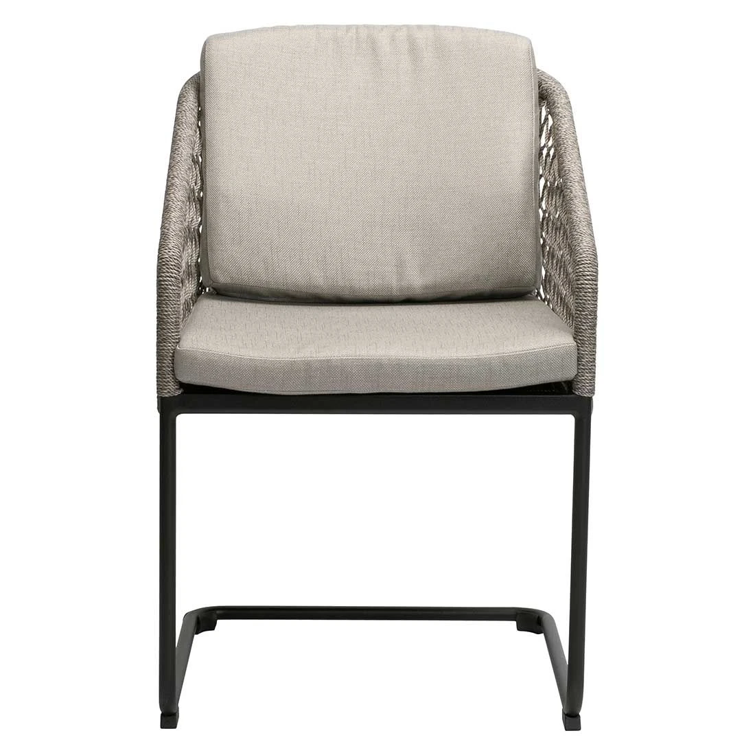 Stern Odea Freischwinger Aluminium/Rope/Polyacryl Schwarz Matt/Salt 4 Stern Odea Freischwinger Aluminium/Rope/Polyacryl Schwarz Matt/Salt – Bild 2