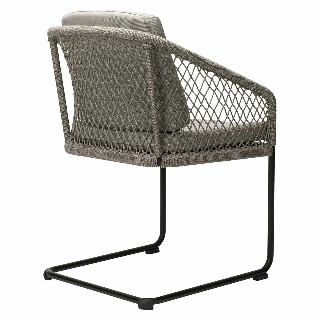 Stern Odea Freischwinger Aluminium/Rope/Polyacryl Schwarz Matt/Salt 7 Stern Odea Freischwinger Aluminium/Rope/Polyacryl Schwarz Matt/Salt – Bild 5