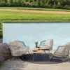 Stern Odea Loungeset 5-tlg. Mit Tisch Ø55 + 65cm Schwarz Matt/Natur -Gartenmöbelgeschäft stern odea loungeset 5 tlg mit tisch durchm55 65cm 1413140 1