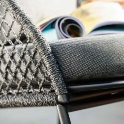 Stern Odea Schaukelsessel Aluminium/Rope Schwarz Matt/Pepper -Gartenmöbelgeschäft stern odea schaukelsessel aluminium rope 1453950 4