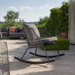 Stern Odea Schaukelsessel Aluminium/Rope Schwarz Matt/Pepper -Gartenmöbelgeschäft stern odea schaukelsessel aluminium rope 1453950 8