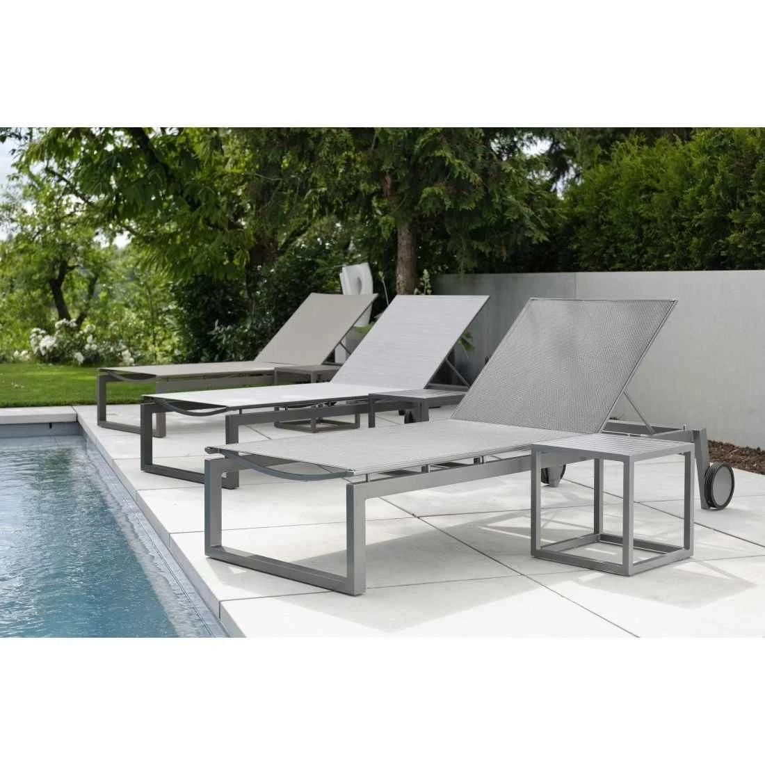 Stern Robin Rollliege Aluminium/Textilene Graphit/Silbergrau 4 Stern Robin Rollliege Aluminium/Textilene Graphit/Silbergrau – Bild 2
