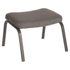 Stern Stan Fußhocker Aluminium/Outdoorstoff Anthrazit/Dunkelgrau Meliert