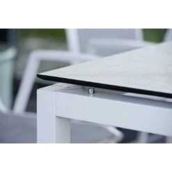Stern Tischgestell 200x100 Cm Aluminium Weiß -Gartenmöbelgeschäft stern tischgestell 200 x 100 cm aluminium weiss 12